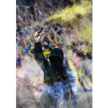 512 Art Design Fenerbahce Taraftar Poster 30X42 cm Çerçevesiz
