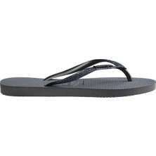 Havaianas Hav. Slım Glıtter Iı Grey/graphıte 41/42 Kadin Gri Terlik 4146975-3508
