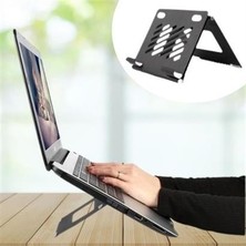 Esbu Buffer  Ayarlanabilir Metal Dizüstü Destek Tabanı Katlanabilir Taşınabilir Laptop Sehpası Standı