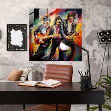 Painted Anarchy Rolling Stones Cam Baskı - Rolling Stones, Cam Duvar Sanatı, Rolling Stones, Modern Sanat, 50X50
