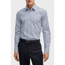 Boss Streç Pamuklu Slim Fit Gömlek Erkek Gömlek 50512664 410