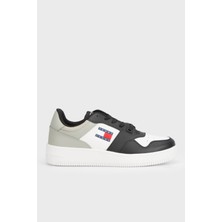 Tommy Jeans Retro Deri Sneaker Ayakkabı Erkek Ayakkabı EM0EM01395 Pmı