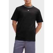 Hugo Interlok Pamuklu Relaxed Erkek T Shirt 50510035 001