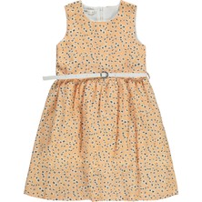 Civil Girls Kız Çocuk Elbise 6-9 Yaş Pudra