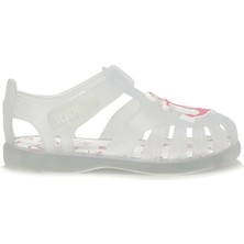 Igor Beyaz - Pembe Kız Çocuk Sandalet S10234 Tobby Velcro Estrella