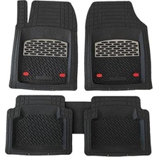 Sare Tuning Chery Niche Araca Uyumlu Krom Karbon Lüx 4d Havuzlu Oto Paspas Takımı