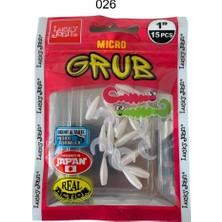 Lucky John Micro Grub 1(2.5cm) Silikon Yem 15'li Paket 026