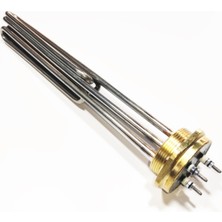 İlaç Dolgulu 2 inç 304Cr 7,5KW Bükümlü 33cm Trifaze Sanayi Isıtıcı Rezistansı