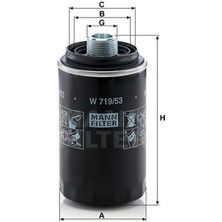 Mann Yağ Filtresi Vw Transporter T5-Multivan 2.0 Tsi 11 18051