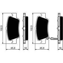 Blue Print Arka Balata Auris-Corolla 1.4D4D 1.4 Vvti-1.6 Vvti-1.8 2.0d-4d-2.2d 07 12 1.3 1.6 13 0986TB3070 18051