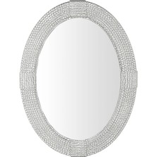 Altıntepe Dekoratif Oval Ayna Örgülü Model 77*64