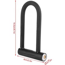 Enjoy Outdoor Bisiklet Kilidi Hırsızlığa Karşı U-Şekilli Çelik Kilit 2 Tuşlu Taşınabilir Güçlü Güvenlik Kilidi Kırılmaz Bisiklet Scooter Aksesuarları (Yurt Dışından)