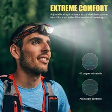Enjoy Outdoor 8 Mod Handfress Hareket Sensörü Su Geçırmez Güçlü LED Far Far Kafa Lambası Cob El Feneri Kafa Işığı (Yurt Dışından)