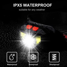 Enjoy Outdoor 8 Mod Handfress Hareket Sensörü Su Geçırmez Güçlü LED Far Far Kafa Lambası Cob El Feneri Kafa Işığı (Yurt Dışından)