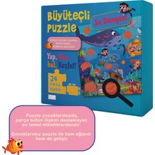 Büyüteçli Puzzle Su Dünyası 24 Parça Büyük Boy Yer Puzzle