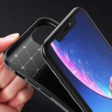 Voyo Apple iPhone 11 Kılıf Karbon Koruyucu Yumuşak Silikon Nero Kapak