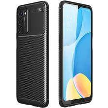 Voyo Oppo A55 5g Kılıf Karbon Koruyucu Yumuşak Silikon Nero Kapak