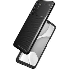 Voyo Oppo A55 5g Kılıf Karbon Koruyucu Yumuşak Silikon Nero Kapak