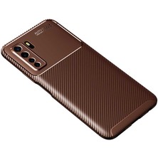 Voyo Huawei P40 Lite 5g Kılıf Karbon Koruyucu Yumuşak Silikon Nero Kapak