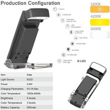 Sant Kuee  Okuma Işığı Taşınabilir Şarj Edilebilir Kitap Işığı Yatakta Gece Okumak Için, Çocuklar Için Zamanlayıcı Gece Kitap Okuma Sevgilisi Siyah (Yurt Dışından)
