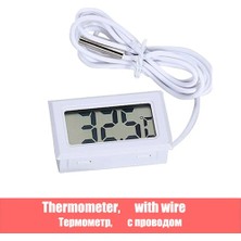 Zining Shop Turuncu Tarzı Dijital Mini Akvaryum Termometre Higrometre Uygun LCD Akvaryum Nem Ölçer Sıcaklık Aletleri Buzdolabı Termometresi (Yurt Dışından)