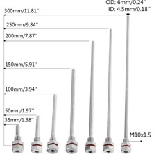 Zining Shop 300MM Tarzı 250 2mpa Lmm Thermowell Daldırma Kolu Cep Paslanmaz Çelik X1.5 Konu OD6MM Sıcaklık Sensörü Için (Yurt Dışından)