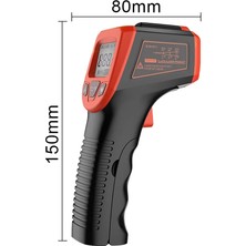 Zining Shop Sarı Stil Lazer Sıcaklık Ölçer Tabancası Kızılötesi Termometre Dijital Olmayan -50 ~ 600C LCD Endüstriyel Elektronik Termometre Lazer Noktası (Yurt Dışından)