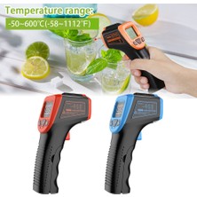 Zining Shop Sarı Stil Lazer Sıcaklık Ölçer Tabancası Kızılötesi Termometre Dijital Olmayan -50 ~ 600C LCD Endüstriyel Elektronik Termometre Lazer Noktası (Yurt Dışından)