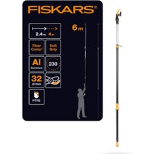 Fiskars 1023624 Teleskopik Yüksek Dal Budama Makası