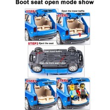 Runjing Zarif Araba Modeli 1/24 Rolls-Royce Cullınan Model Araba, Çinko Alaşımlı Geri Çekin Oyuncak Araba Çocuklar Için Ses ve Işık ile Erkek Kız Hediye. (Mavi-Cullınan) (Yurt Dışından)