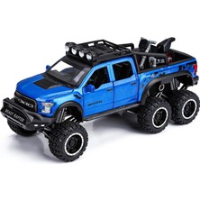 Runjing Erkek Çocuklar Için Oyuncak Kamyonetler F150 Raptor Sesli ve Işıklı Döküm Metal Model Araba 3 Yaş ve Üzeri Çocuklar Için Mavi (Yurt Dışından)