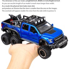 Runjing Erkek Çocuklar Için Oyuncak Kamyonetler F150 Raptor Sesli ve Işıklı Döküm Metal Model Araba 3 Yaş ve Üzeri Çocuklar Için Mavi (Yurt Dışından)