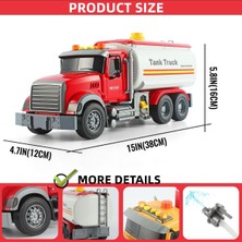 Runjing Işıklı ve Sesli Çekici ve 2'si 1 Arada Düz Yataklı Kamyon Oyun Seti - 3+ Yaşındaki Erkek Çocuklar Için Mükemmel, Nakliye Römorkları ve Taşıyıcı Çekici Kamyon Oyuncakları (Tanker Ka (Yurt Dışından)