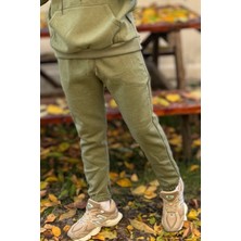 Yakamel Erkek 3 Iplik Şardonlu Jogger Eşofman Altı