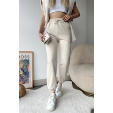 Yakamel Kadın 3 Iplik Içi Puf Eşofman Altı