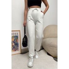 Yakamel Kadın 3 Iplik Içi Puf Eşofman Altı