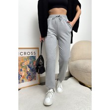 Yakamel Kadın 3 Iplik Içi Puf Eşofman Altı