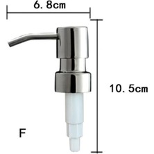San Gold F-Marka Pompa Kafası Paslanmaz Çelik Gümüş Sabun Püskürtme Memesi Evrensel W/tüp 1 Adet Aksesuarları Banyo Dağıtıcı (Yurt Dışından)