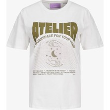 Jjxx Jxletitia Kadın Beyaz T-Shirt 12252011-BLANCDEBLANC