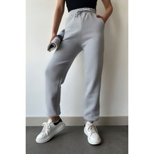 Yakamel Kadın Eşofman Altı Kalın Paçası Lastikli