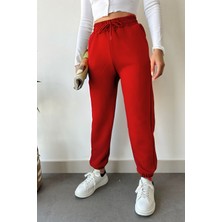 Yakamel Kadın Eşofman Altı Kalın Paçası Lastikli