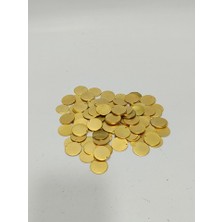 1,8X25MM Yuvarlak Tek Delik Pirinç Payet Pul Mat 608GR