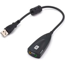 MN6 USB Ses Kartı.7.1 Surround Ses Kaltesi.harici Ses Kartı Mikrofon Kulaklık Girişli