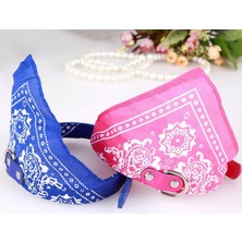 Pengfu Shop Kırmızı Stil Xl Boyutu Köpekler Kediler Için Pet Bandana Yaka Ayarlanabilir Pu Deri Üçgen Önlükler Eşarp Yaka Paisley Desenli Köpek Aksesuarları Için (Yurt Dışından)