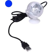 Pengfu Shop Mavi Stil Balık Tankı Lambası LED Akvaryum Işık Renkli Su Geçirmez LED Işık LED Akvaryum Işık 5 V Akvaryum Aydınlatma Dalgıç Sualtı E (Yurt Dışından)