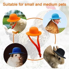 Pengfu Shop Dbu Stili Tavuk Hamster Şapka Tavuklar Için Minik Evcil Hayvanlar Komik Aksesuarları Çiftlik Tavuk Silindir Şapka Horoz Ördek Papağan Kümes Hayvanları Stylow Kostüm (Yurt Dışından)