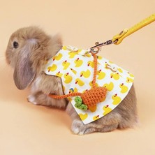 Pengfu Shop No.1 Stili S Beden Ayarlanabilir Evcil Hayvan Gelincik Koşum Tavşan Elbise Jean Küçük Kediler Içinbebek Tavşansincaphamster Sıçan Fare Tasma Kurşun Halat Yelek (Yurt Dışından)