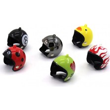 Pengfu Shop No.4 Stili Komik Mken Kask Pet Sert Şapka Dollhouse Mini Kask Oyuncak Şapka Şapka Evcil Hayvan Tavuk Kask Kuş Kafası Kask Evcil Hayvan Malzemeleri (Yurt Dışından)