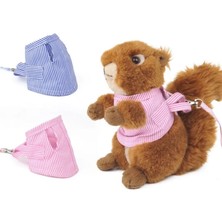 Pengfu Shop Pembe Tarzı S Beden Küçük Pet Ayarlanabilir Yumuşak Çizgili Koşum Tasma Kuş Papağan Fare Hamster Gelincik Sıçan Evcil Hayvan Domuz Tasma Açık Çekiş Halat # (Yurt Dışından)