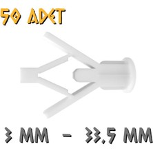Made Kanatlı Alçıpan Dübeli - No: 3 - 50 Adet
